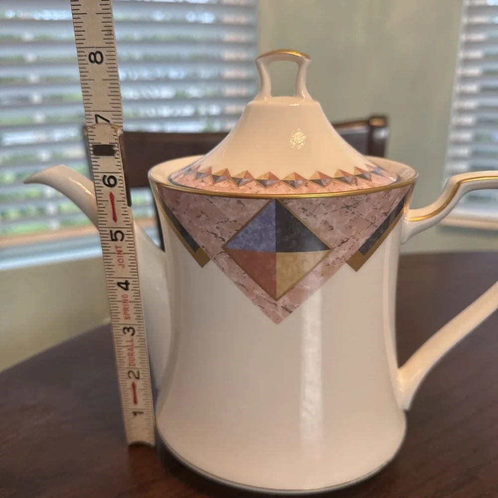 Noritake Fine China Momentum 7734 Teapot with Lid Replacement *READ